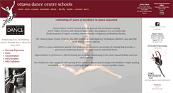 Desktop Screenshot of ottawadancecentre.ca
