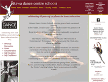 Tablet Screenshot of ottawadancecentre.ca